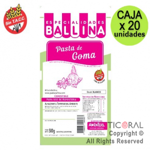 PASTA BALLINA DE GOMA 500GRS 20 x 1